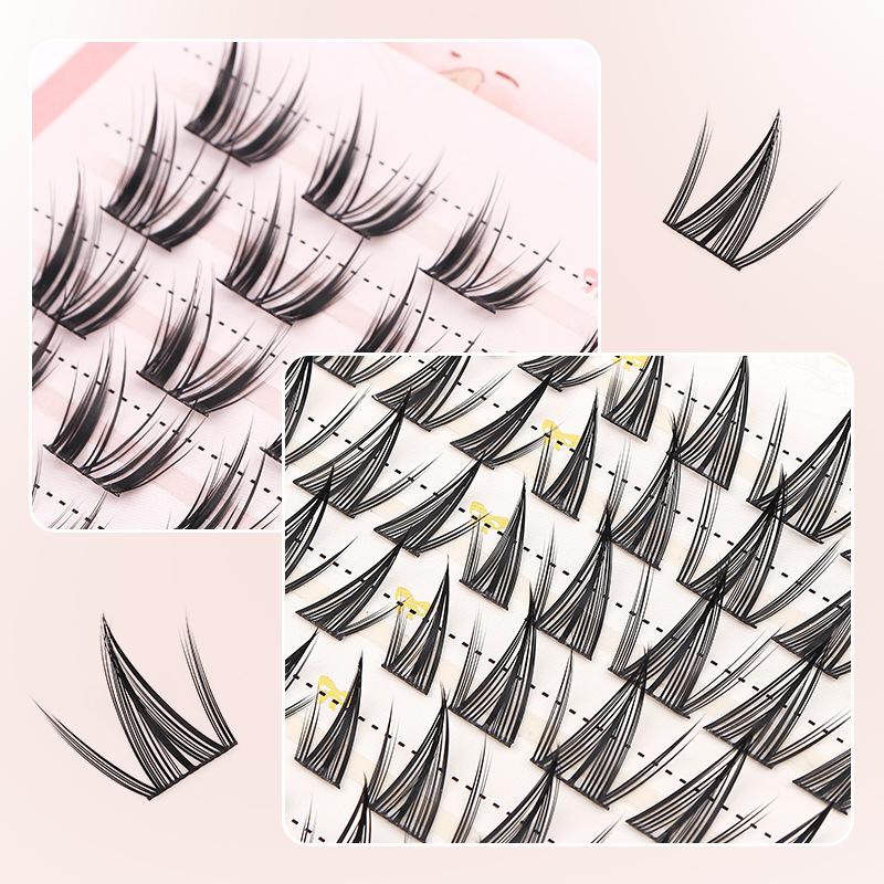 Eyelash Extension Natural - Горячая распродажа: Накладные ресницы-пучки (10 рядов,