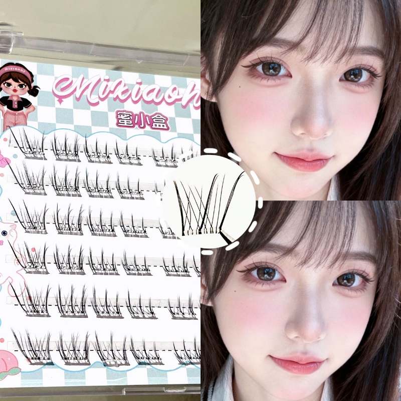 Накладные ресницы Mixiaohe без – обзор и цена Eyelash Extension Natural