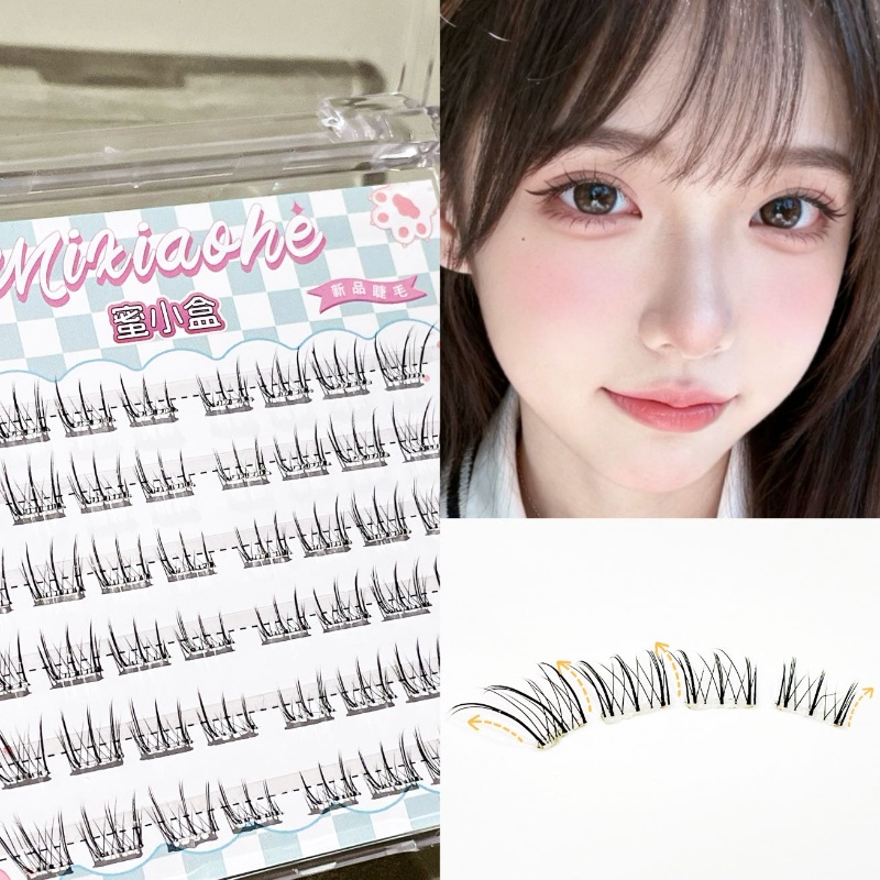 Накладные ресницы Mixiaohe без – обзор и цена Eyelash Extension Natural