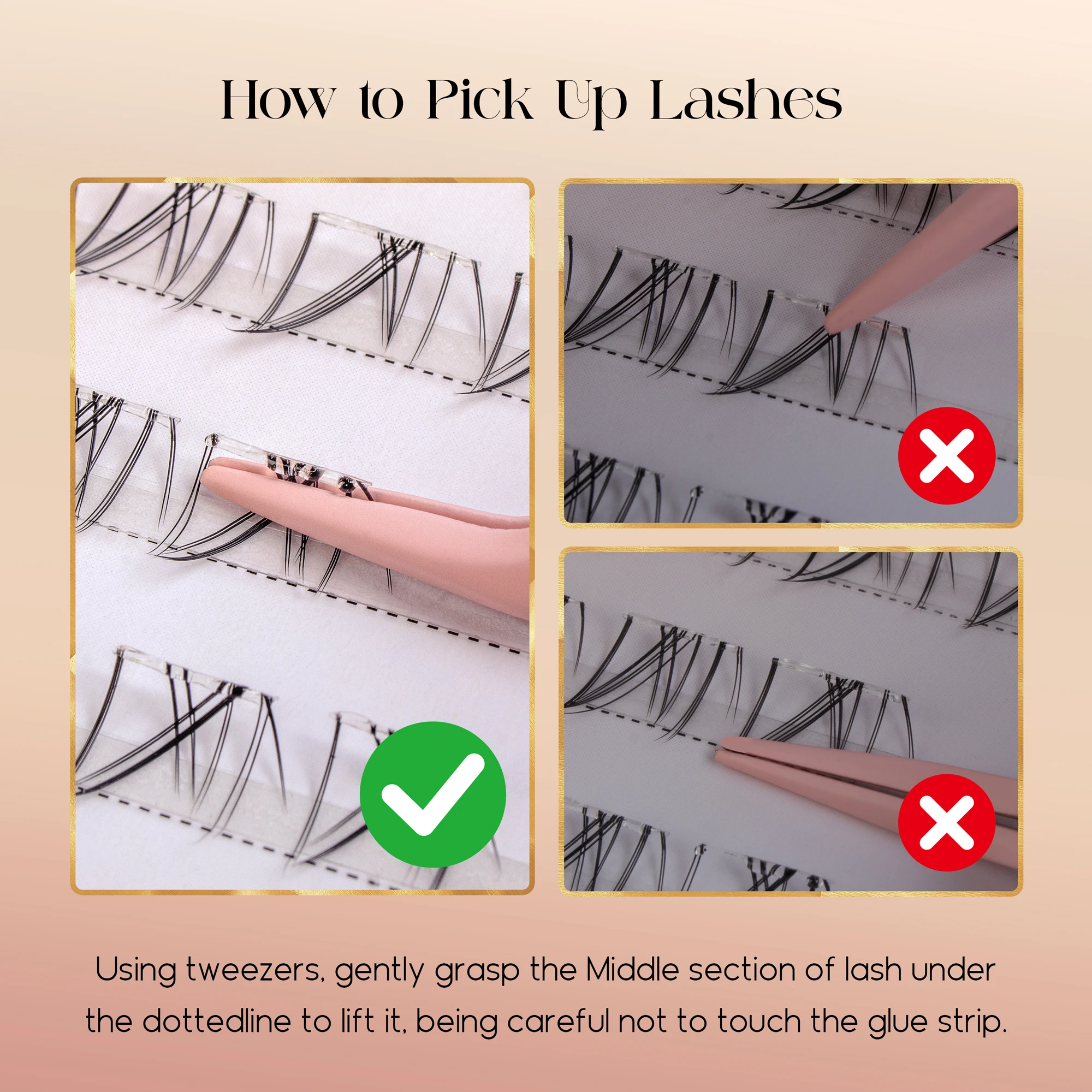 Накладные нижние ресницы Befer – обзор и цена Eyelash Extension Natural