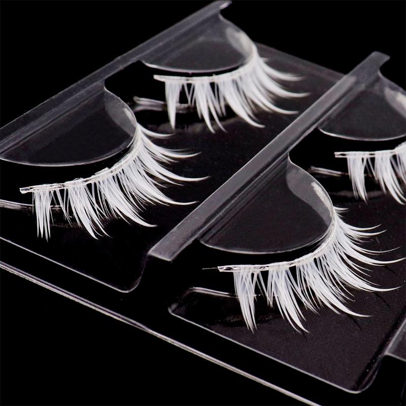 3 пары косплейных белых ресниц – обзор и цена Eyelash Extension Natural