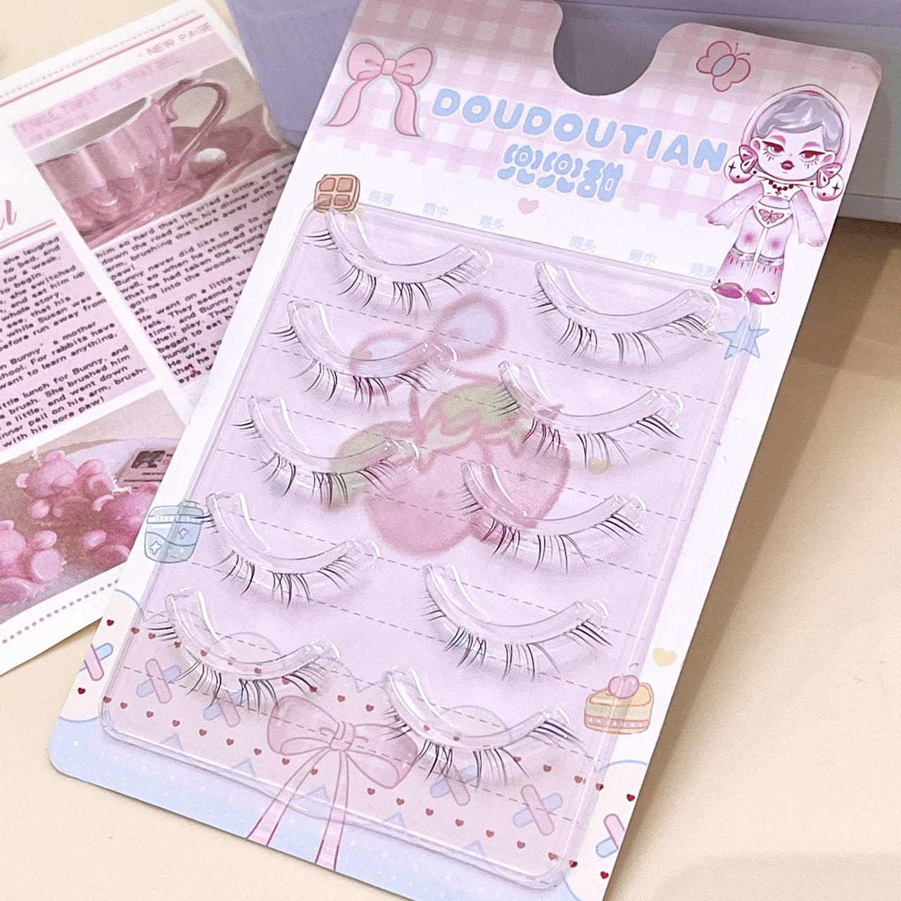Накладные ресницы Doudoutian U – обзор и цена Eyelash Extension Natural