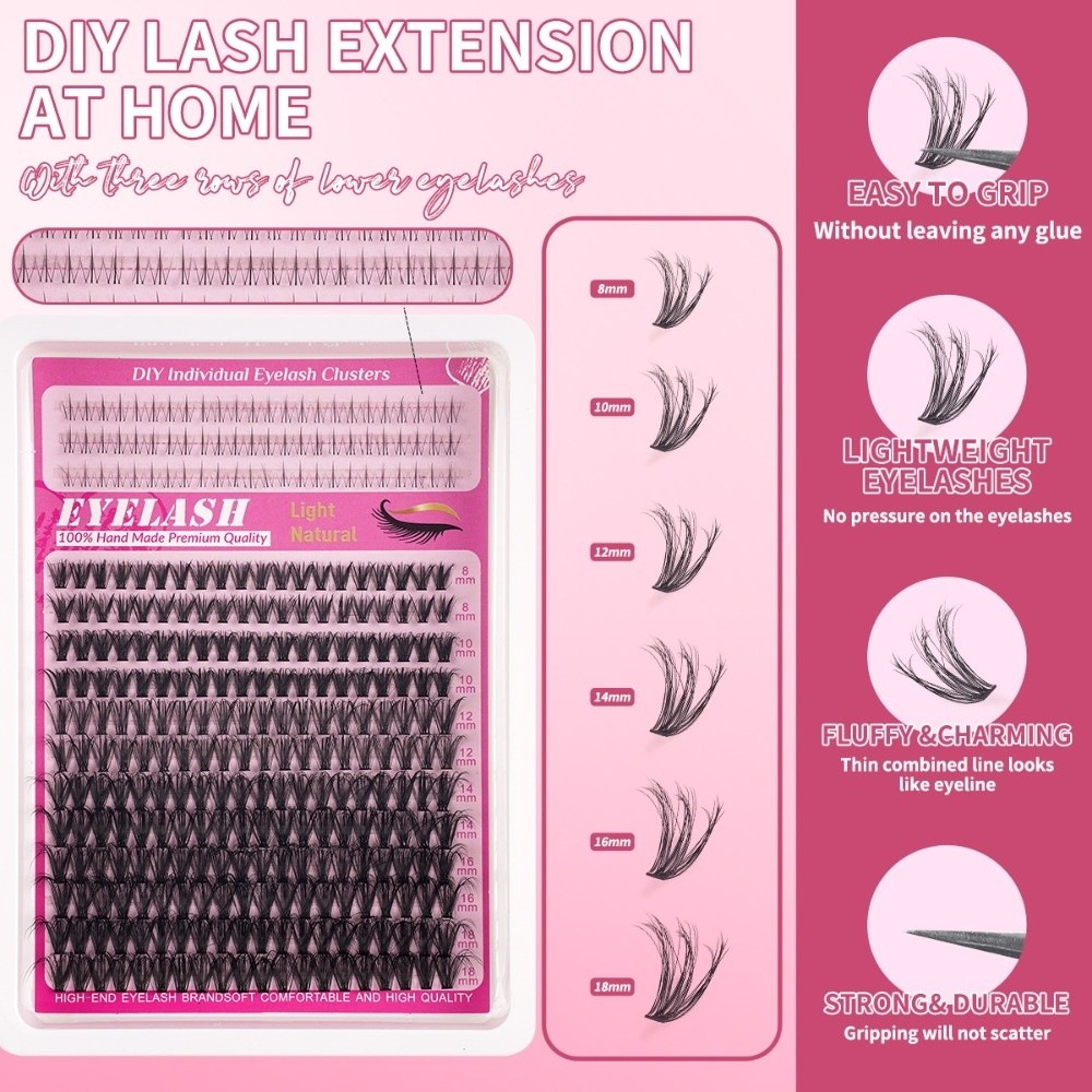 Накладные ресницы 8-18 мм: нат – обзор и цена Eyelash Extension Natural
